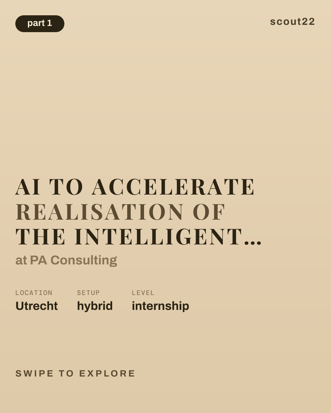 AI to accelerate realisation of the intelligent enterprise - internship at PA Consulting