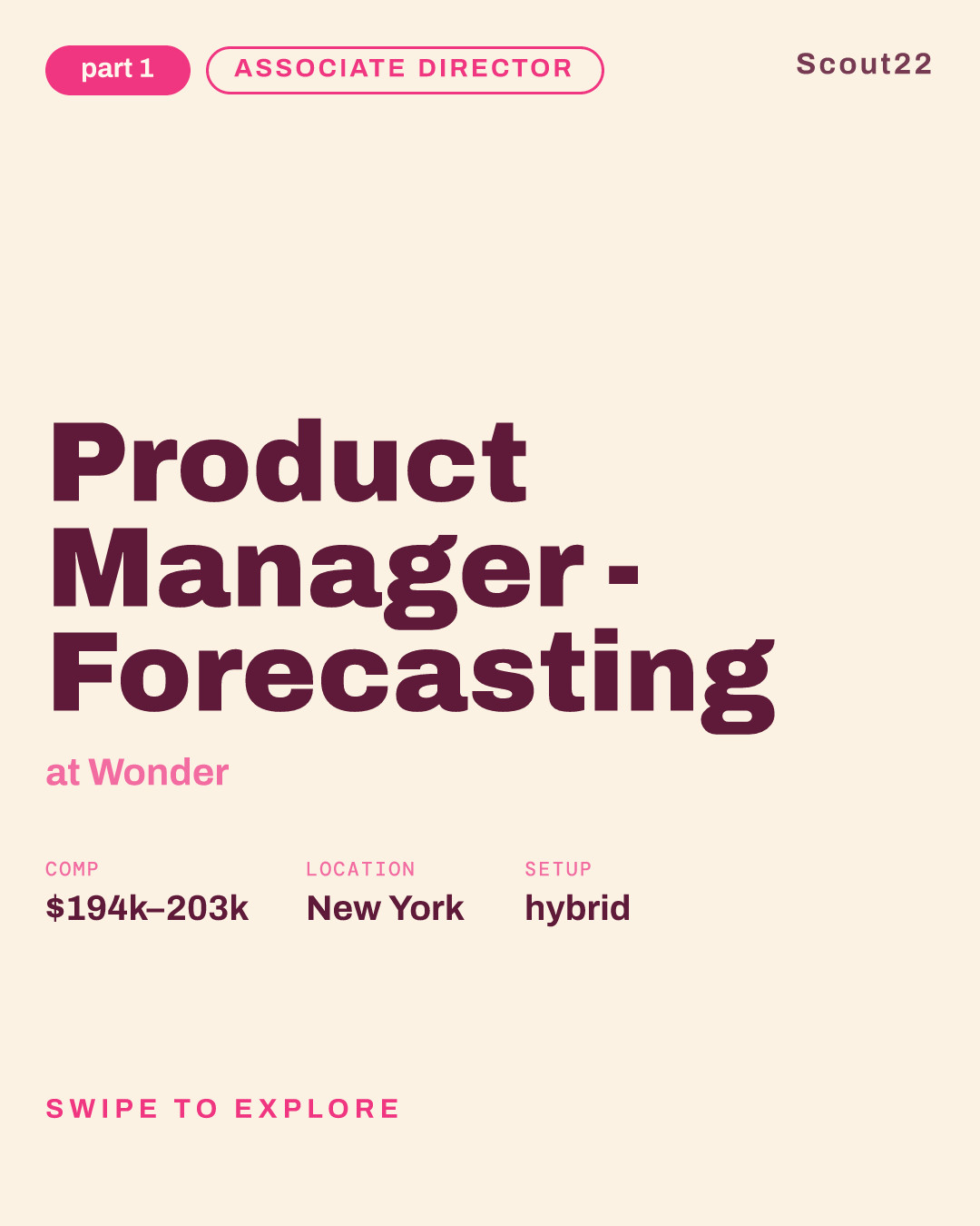 Product Manager (Associate Director) - Forecasting at Wonder