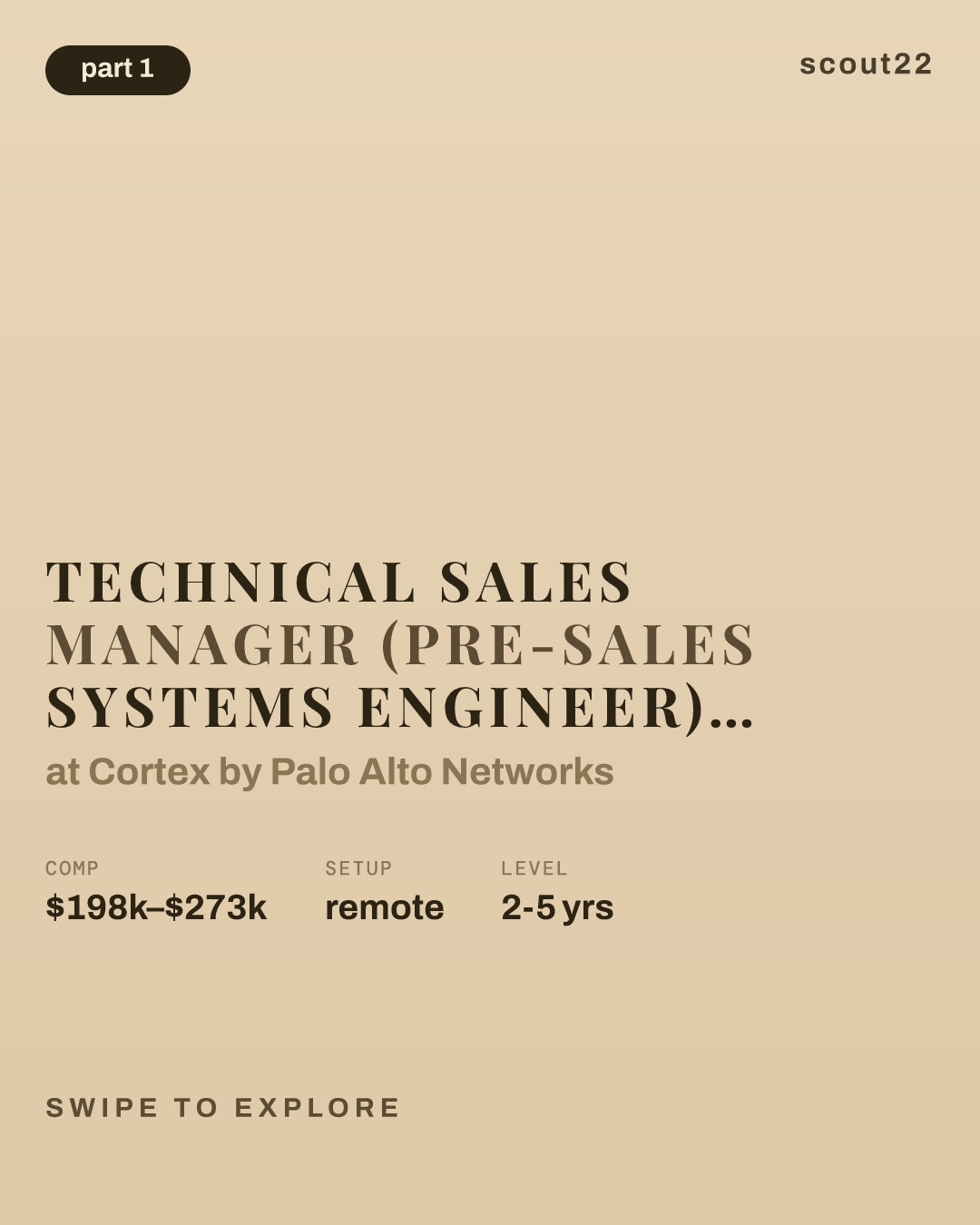 Technical Sales Manager (Pre-Sales Systems Engineer), SD-WAN at Cortex by Palo Alto Networks