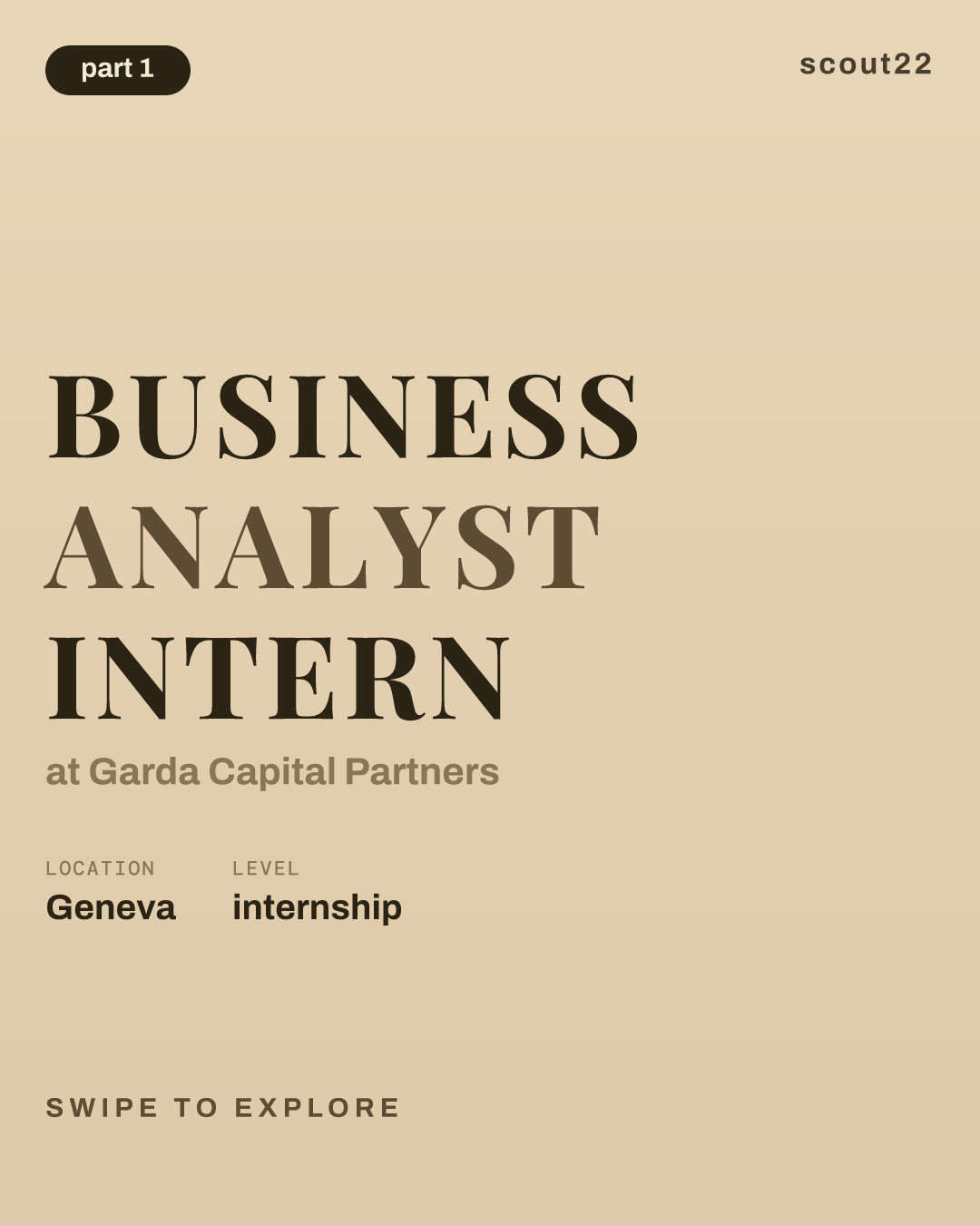 Business Analyst Intern at Garda Capital Partners