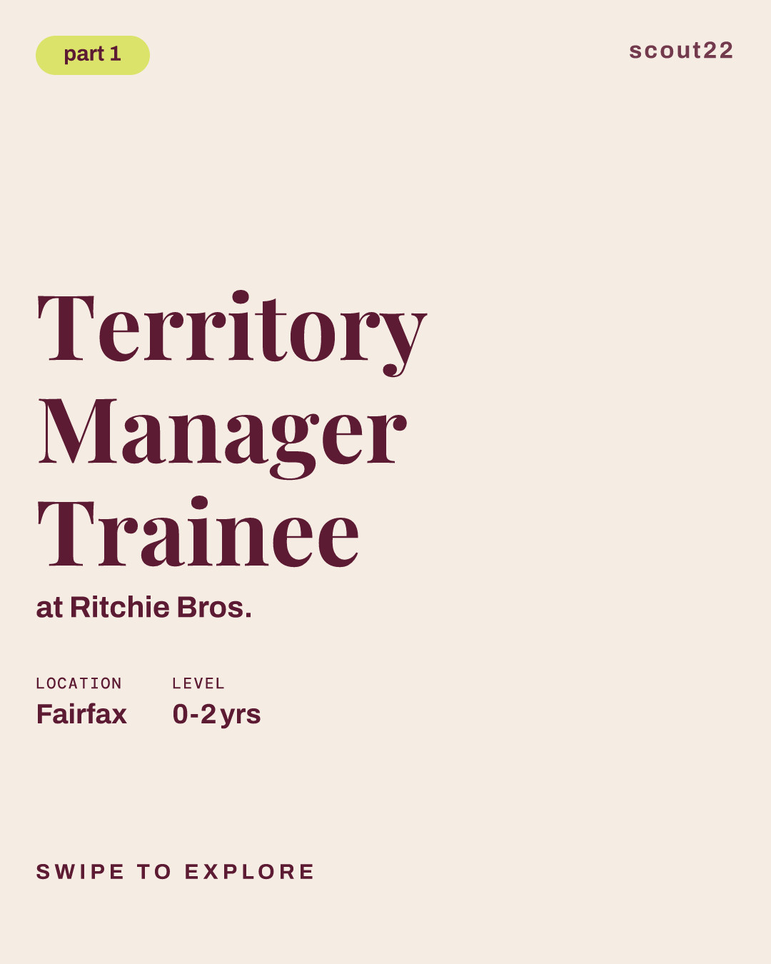 Territory Manager Trainee at Ritchie Bros.