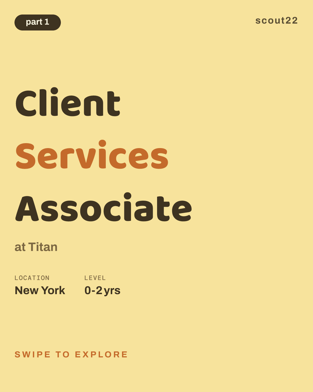 Client Services Associate at Titan