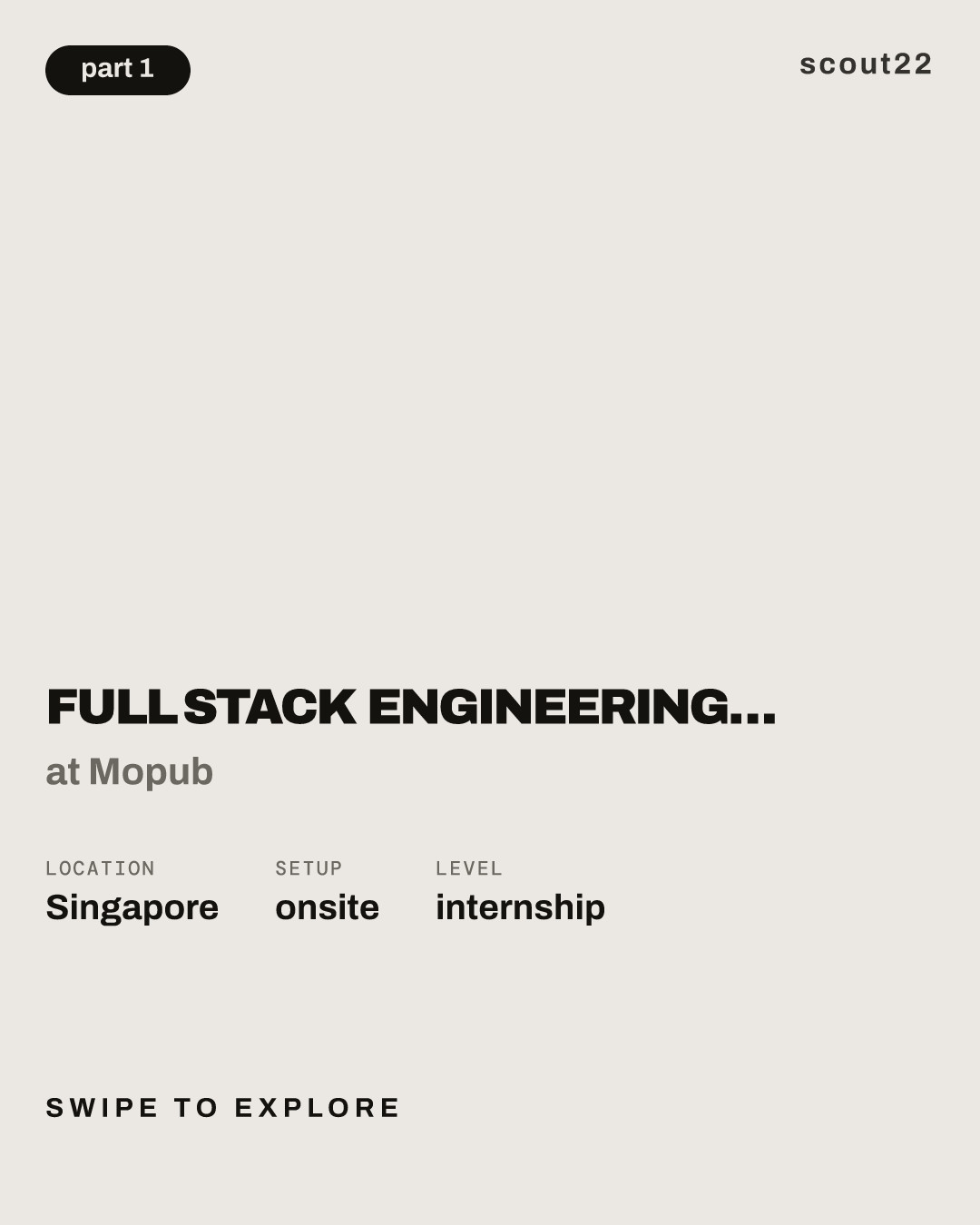 Full Stack Engineering Intern (2027 Summer Internship) at Mopub