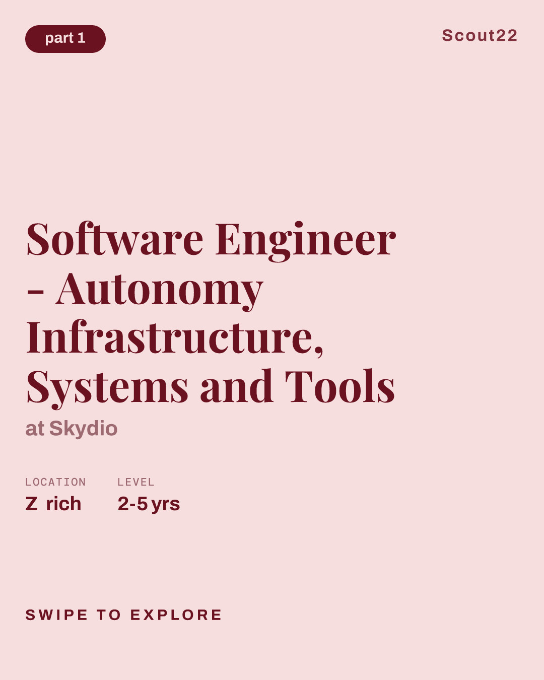 Software Engineer - Autonomy Infrastructure, Systems and Tools at Skydio