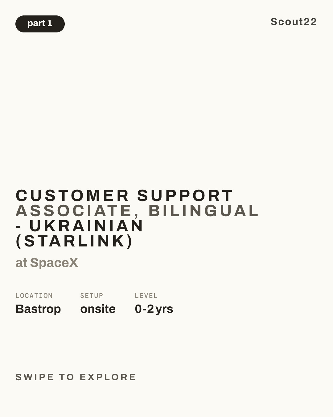 Customer Support Associate, Bilingual - Ukrainian (Starlink) at SpaceX