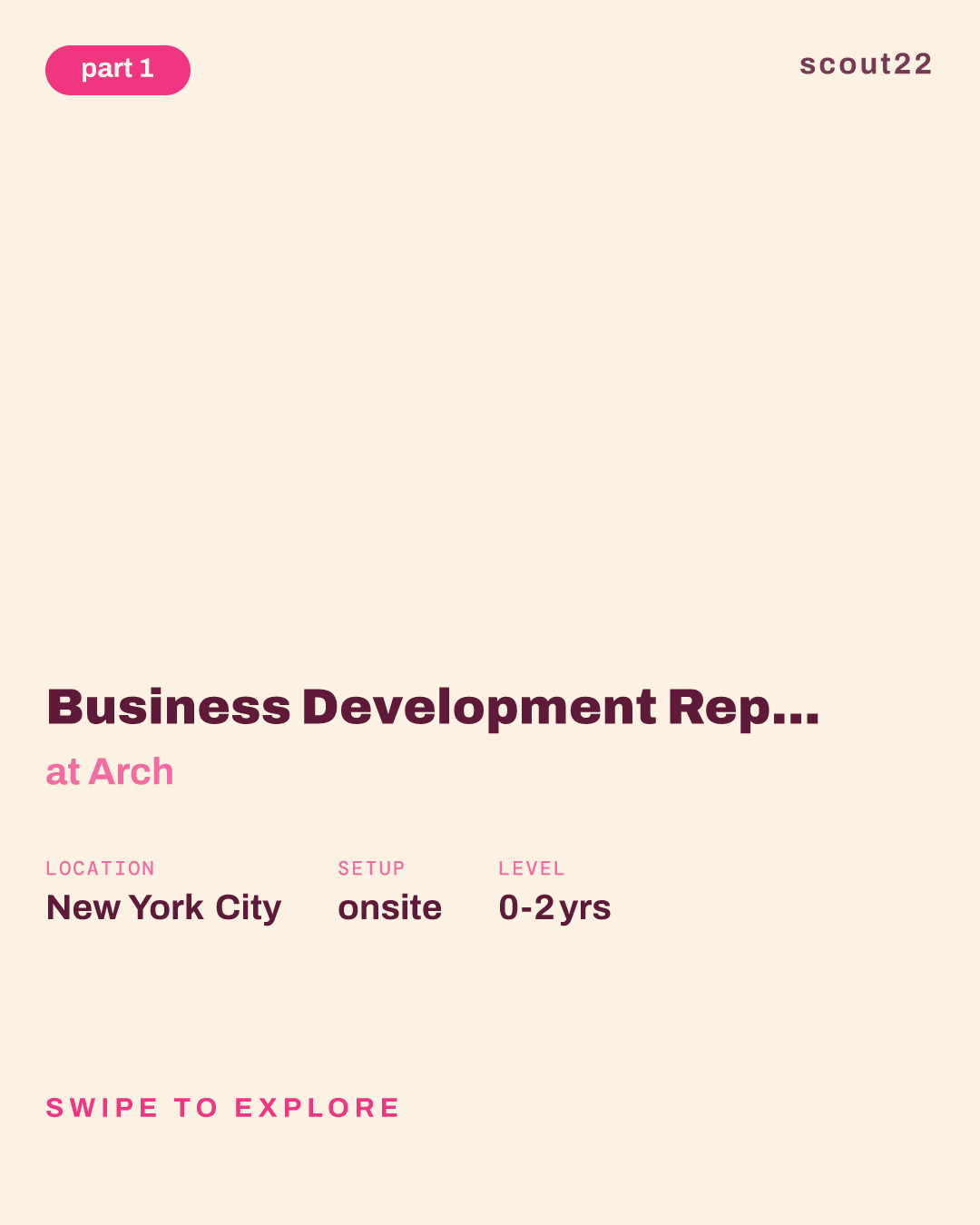 Business Development Representative | Early Careers, Summer 2027 Start at Arch