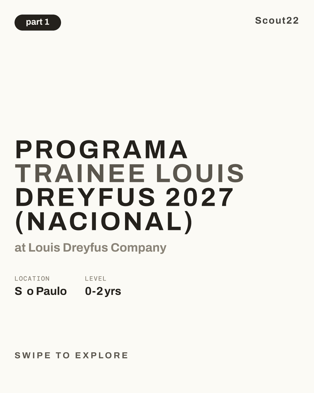 Programa Trainee Louis Dreyfus 2027 (Nacional) at Louis Dreyfus Company