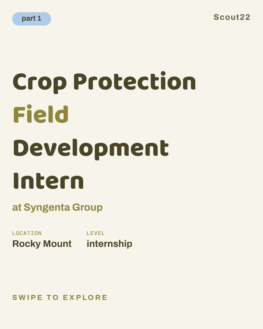 Crop Protection Field Development Intern at Syngenta Group