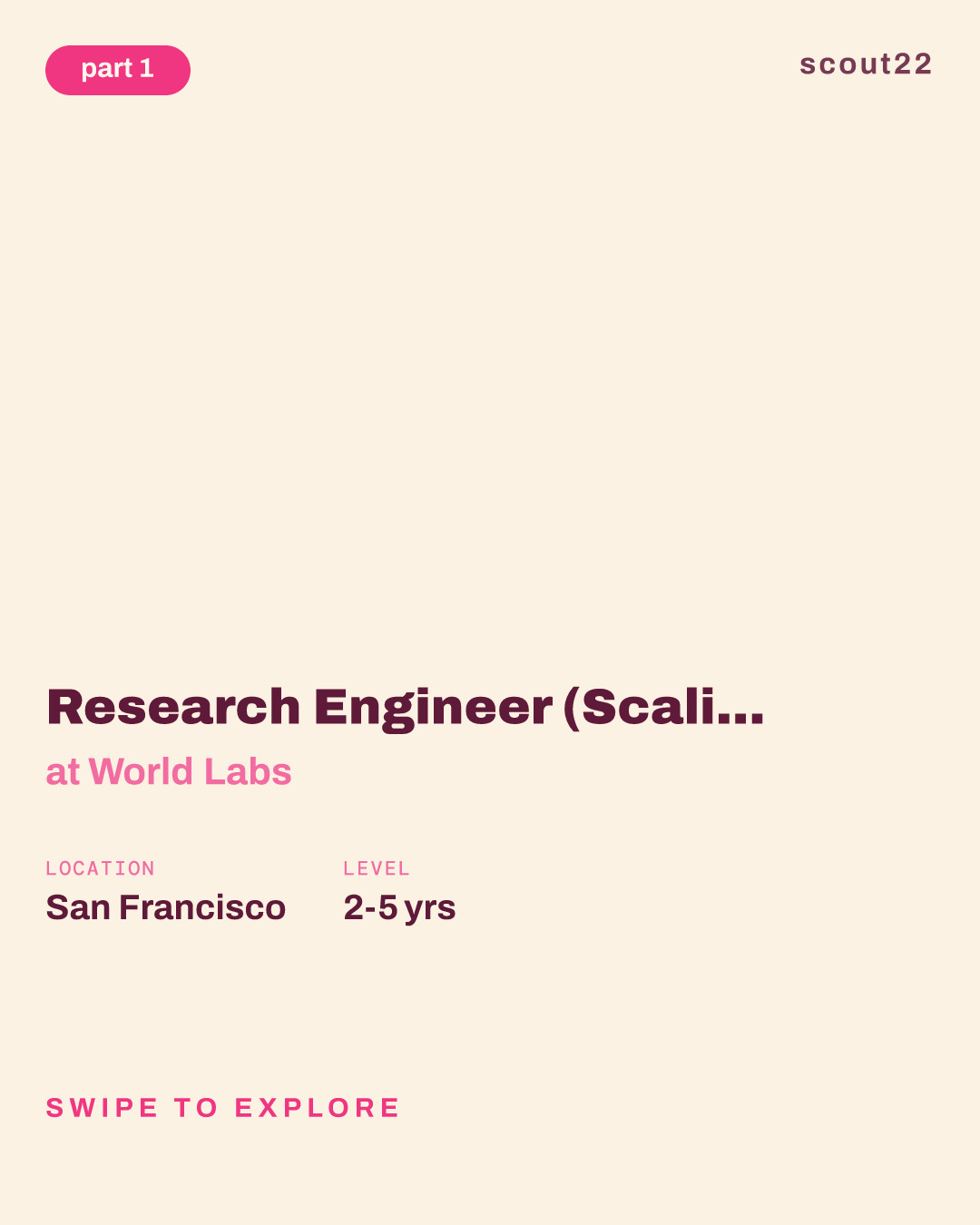 Research Engineer (Scaling Multimodal Data) at World Labs
