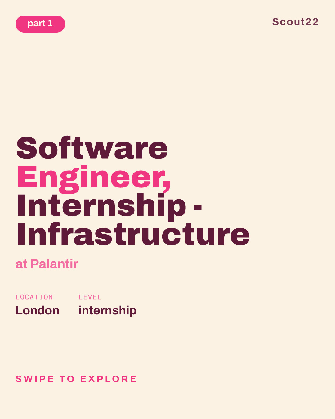 Software Engineer, Internship - Infrastructure at Palantir