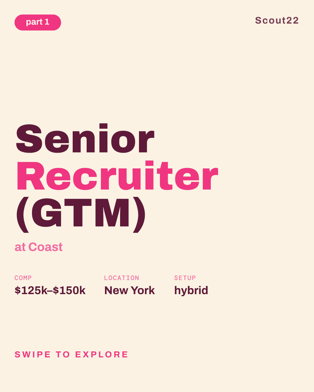 Senior Recruiter (GTM) at Coast