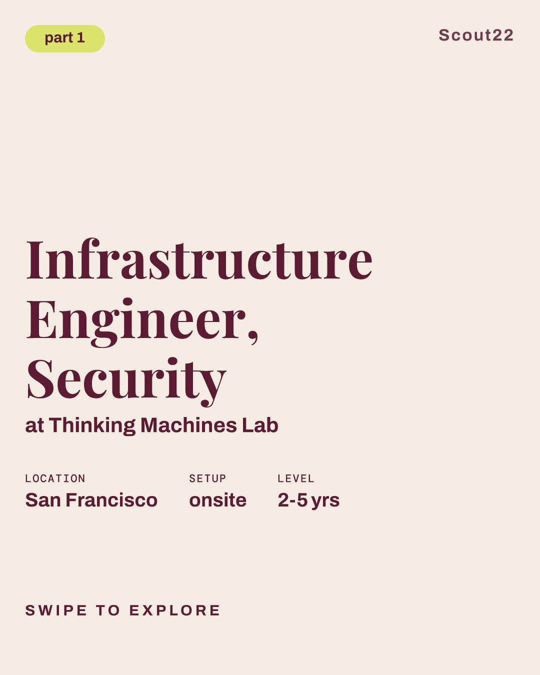 Infrastructure Engineer, Security at Thinking Machines Lab