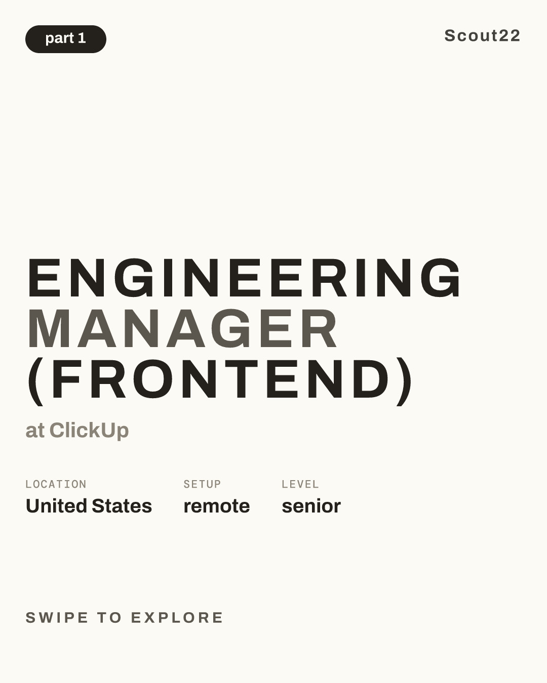 Engineering Manager (Frontend) at ClickUp