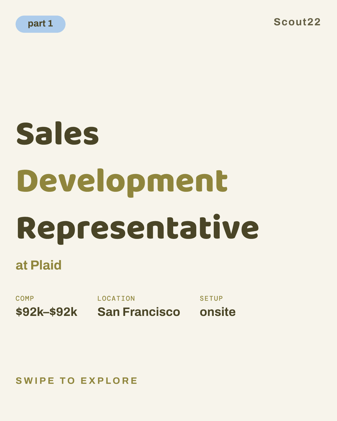 Sales Development Representative at Plaid