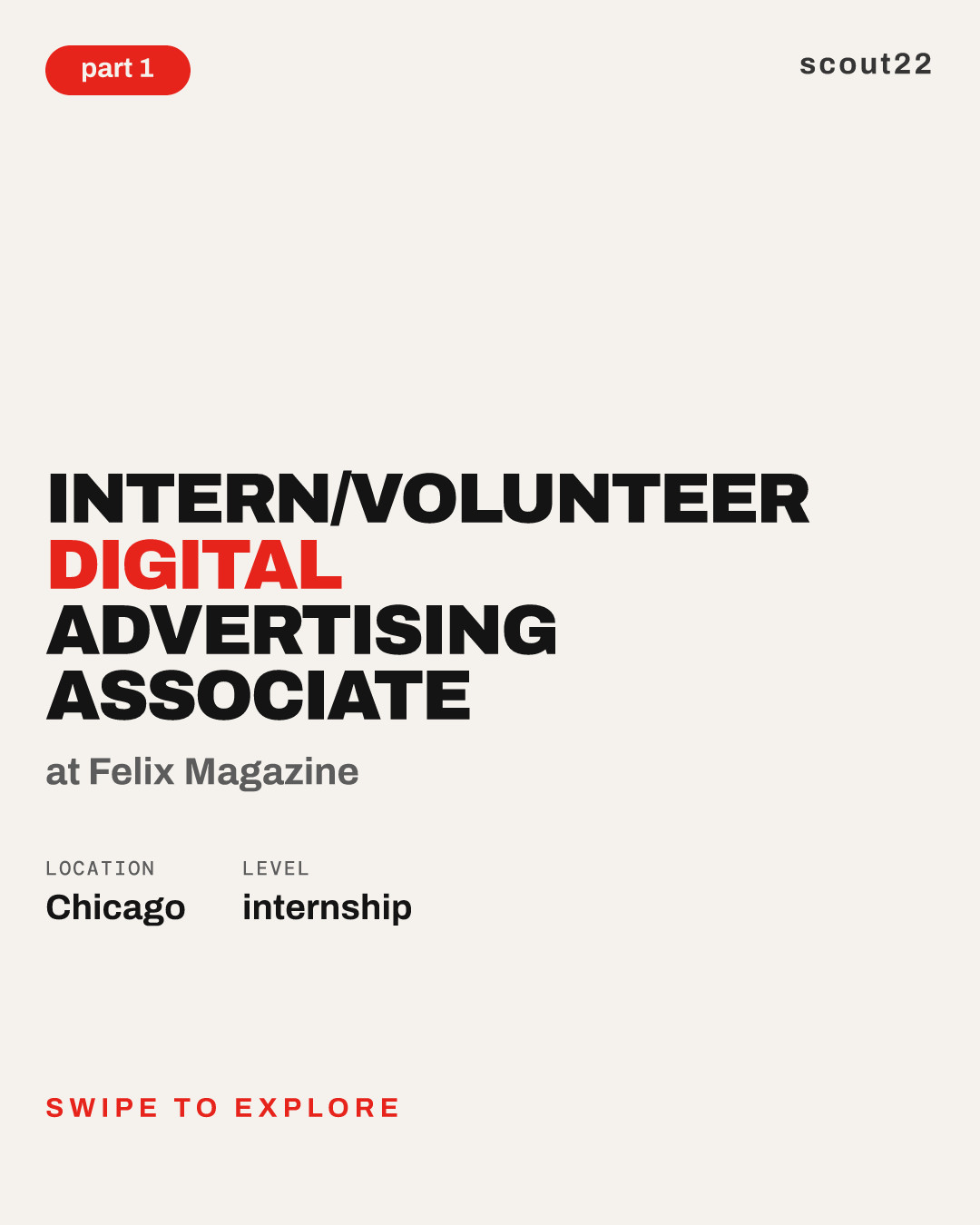 Intern/Volunteer Digital Advertising Associate at Felix Magazine