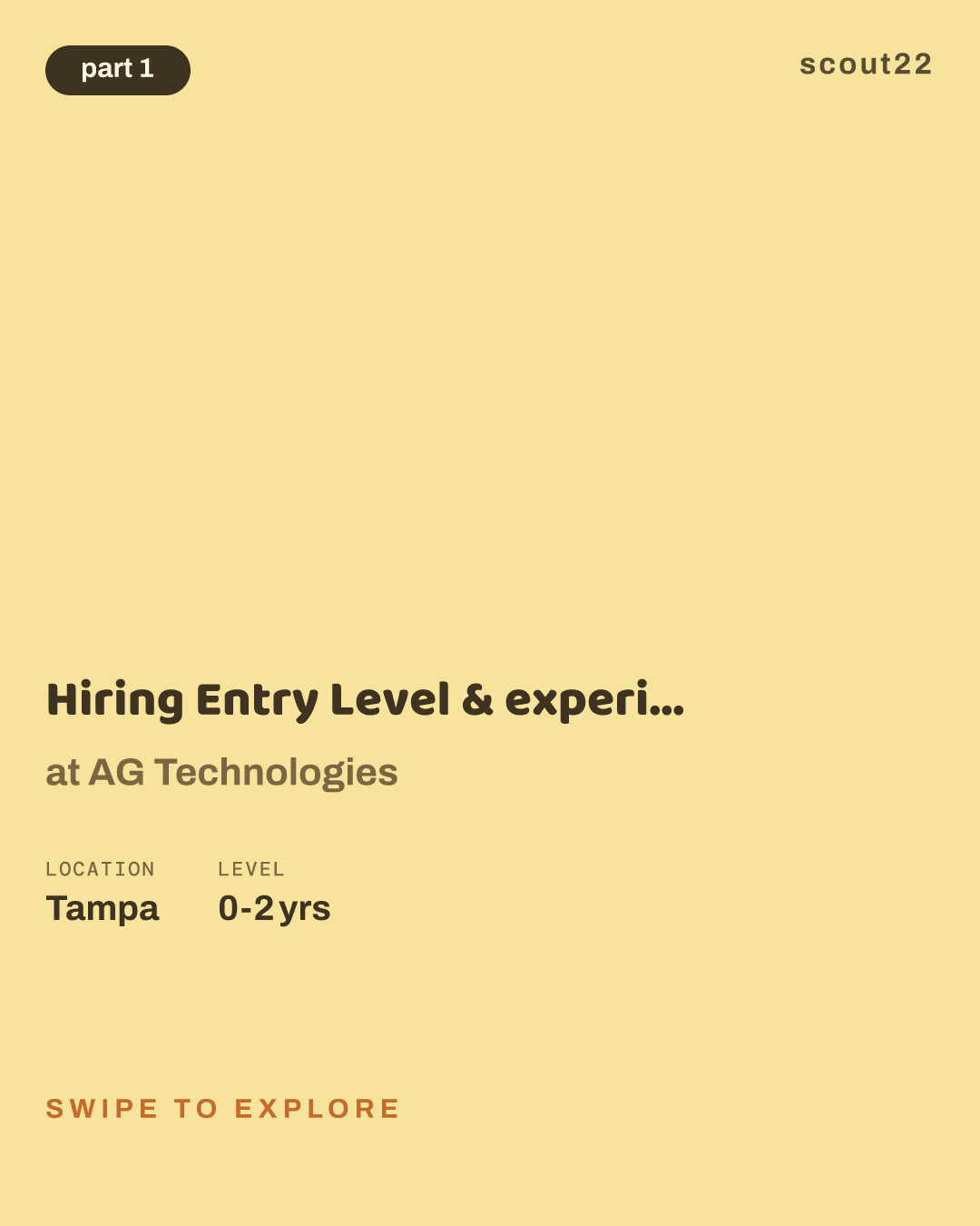 Hiring Entry Level & experience software engineer at AG Technologies