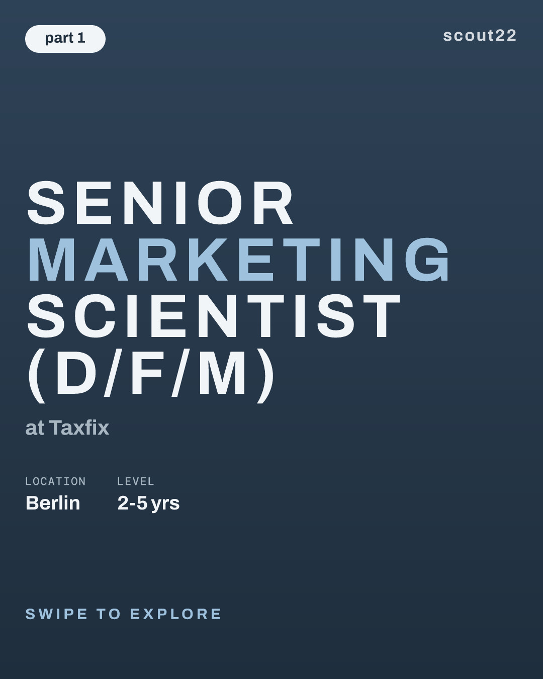 Senior Marketing Scientist (d/f/m) at Taxfix