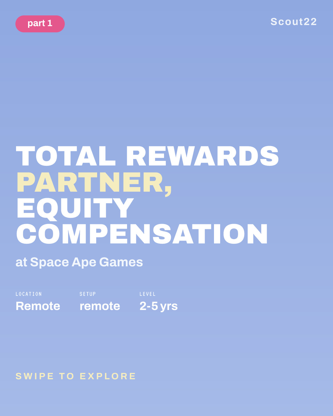 Total Rewards Partner, Equity Compensation at Space Ape Games