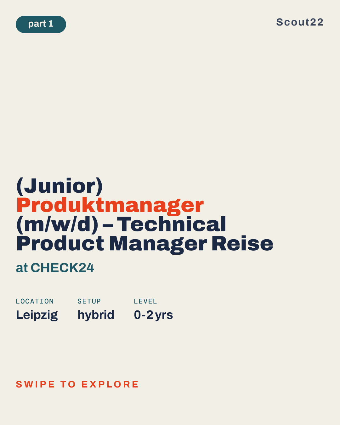 (Junior) Produktmanager (m/w/d) – Technical Product Manager Reise at CHECK24