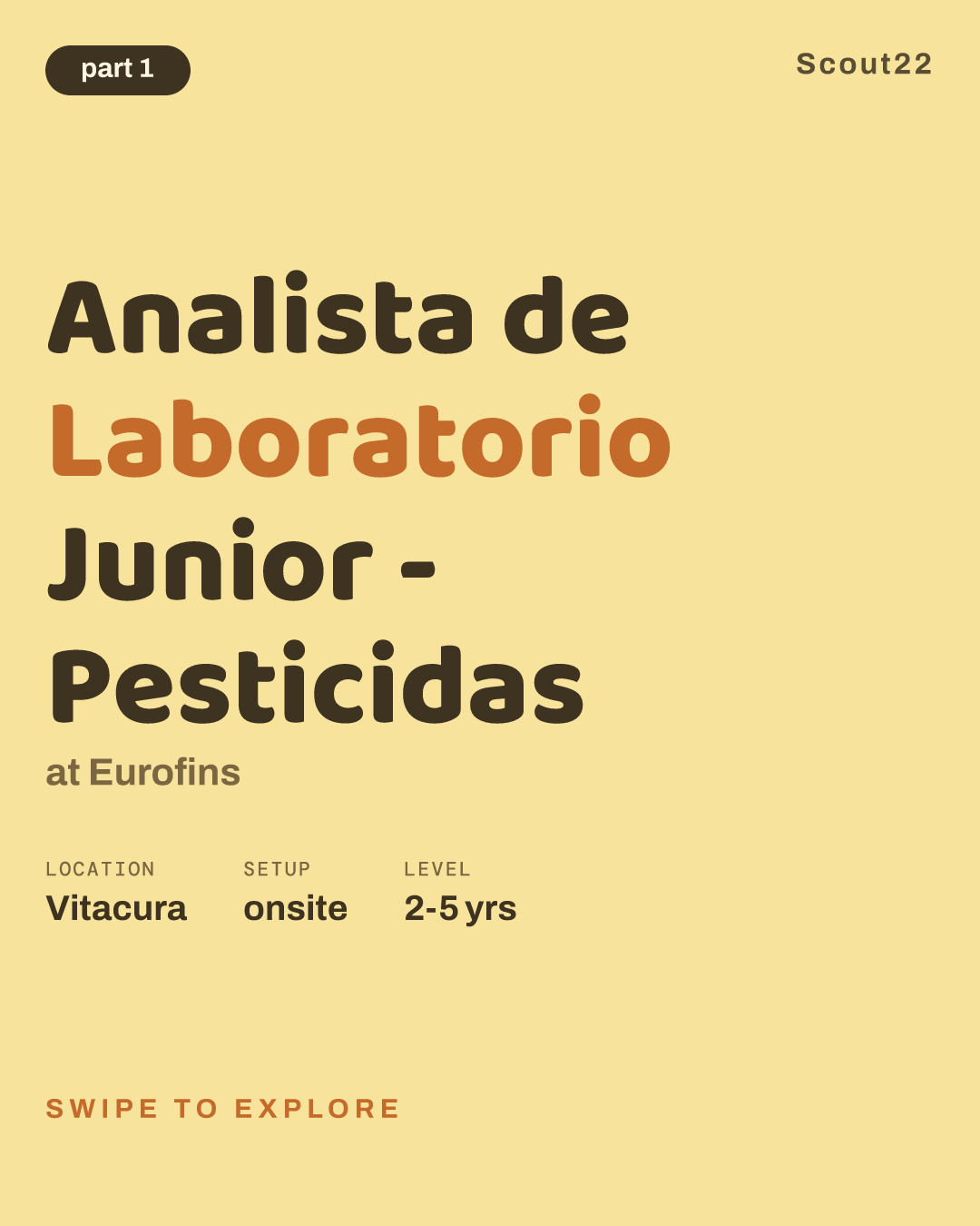 Analista de Laboratorio Junior - Pesticidas at Eurofins
