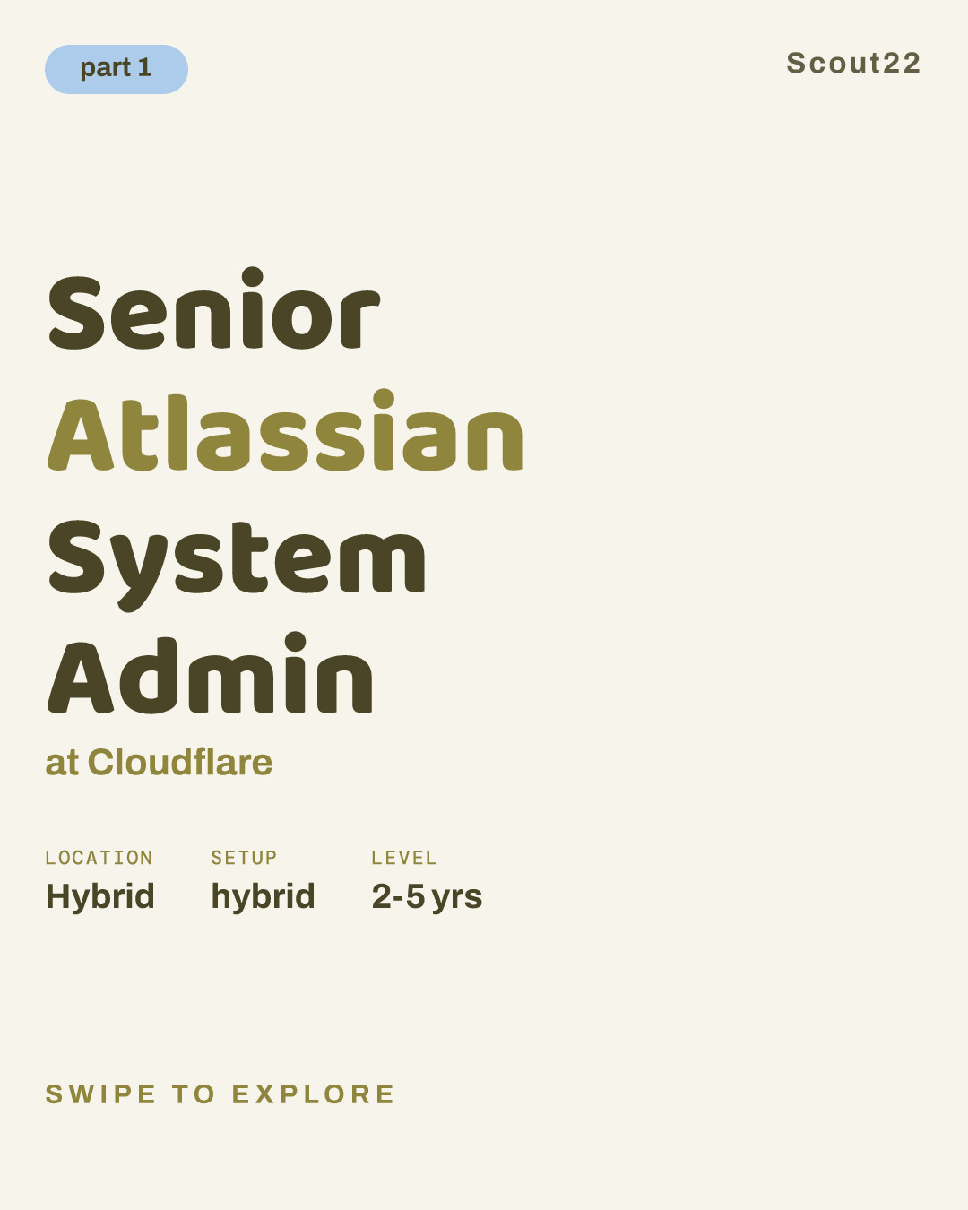Senior Atlassian System Admin at Cloudflare