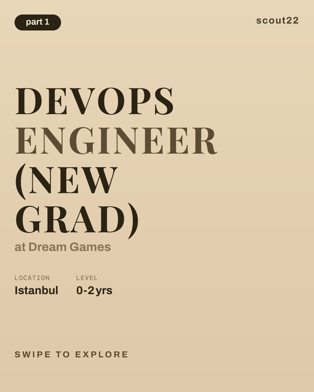 DevOps Engineer (New Grad) at Dream Games