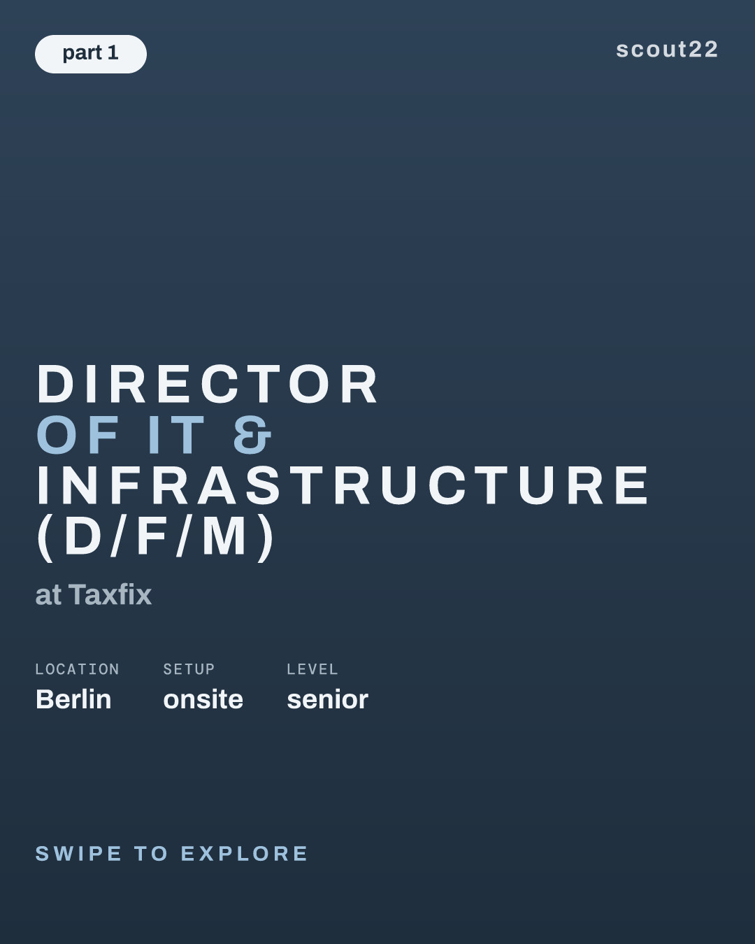 Director of IT & Infrastructure (d/f/m) at Taxfix