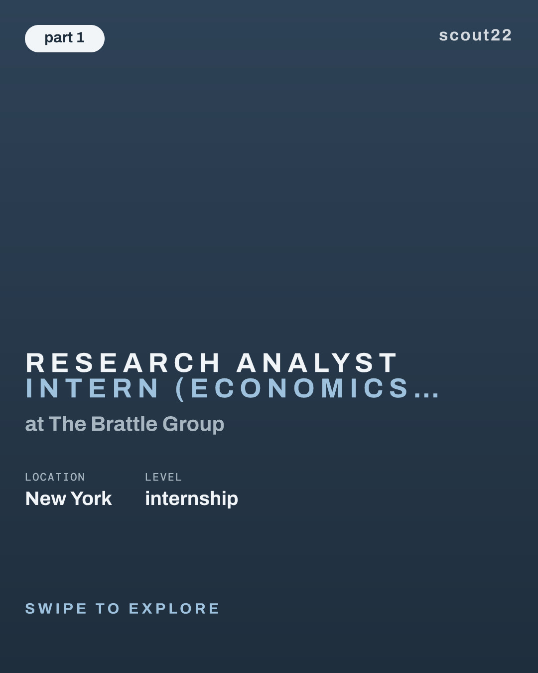 Research Analyst Intern (Economics & Finance) - Summer 2027 at The Brattle Group
