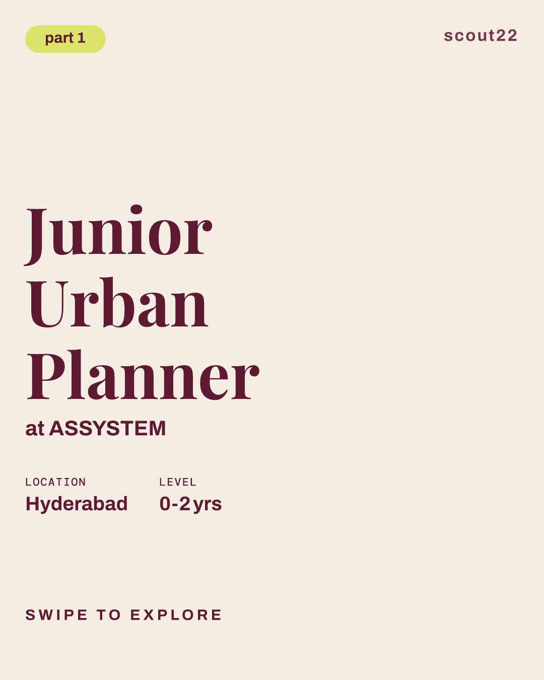 Junior Urban Planner at ASSYSTEM
