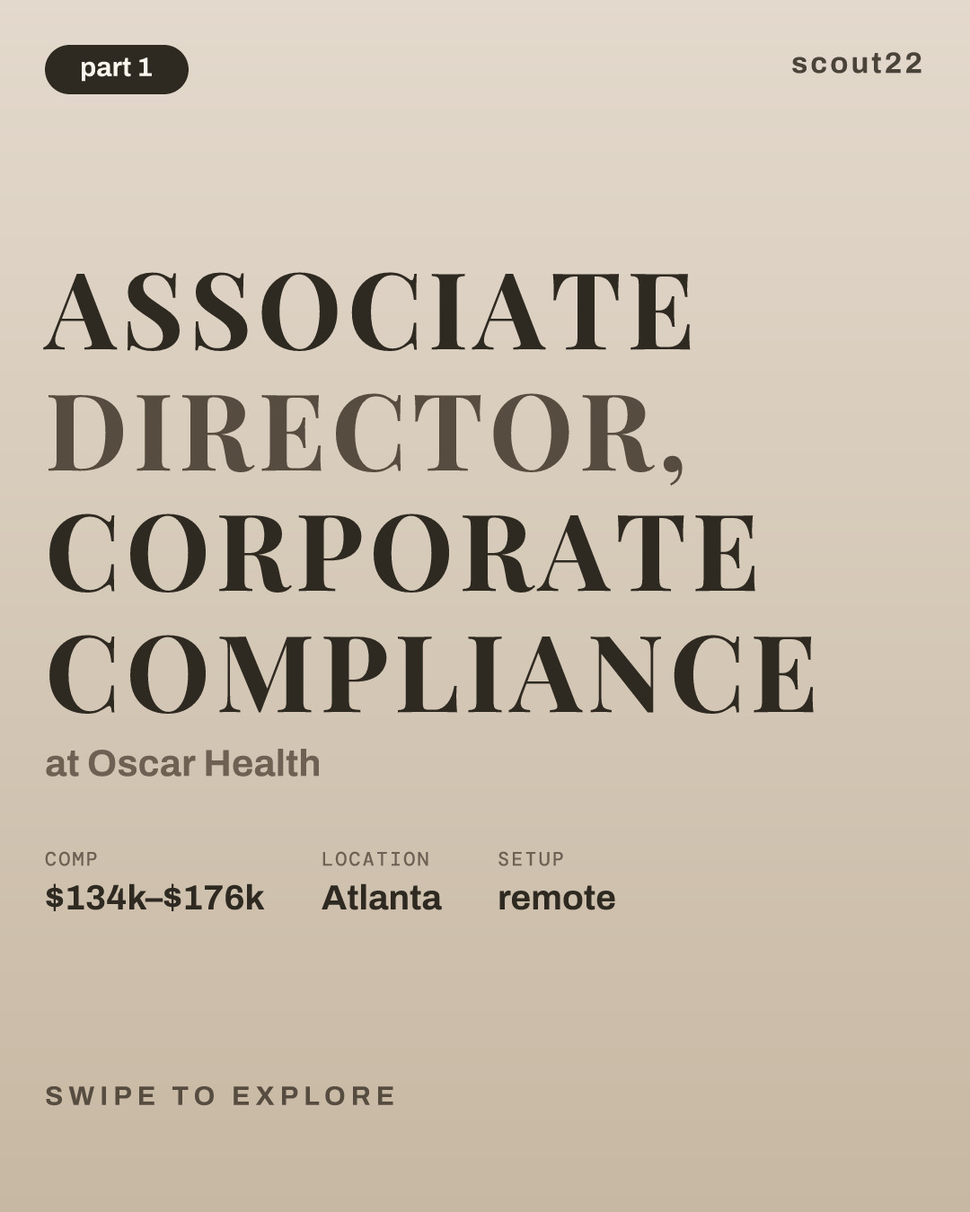 Associate Director, Corporate Compliance at Oscar Health