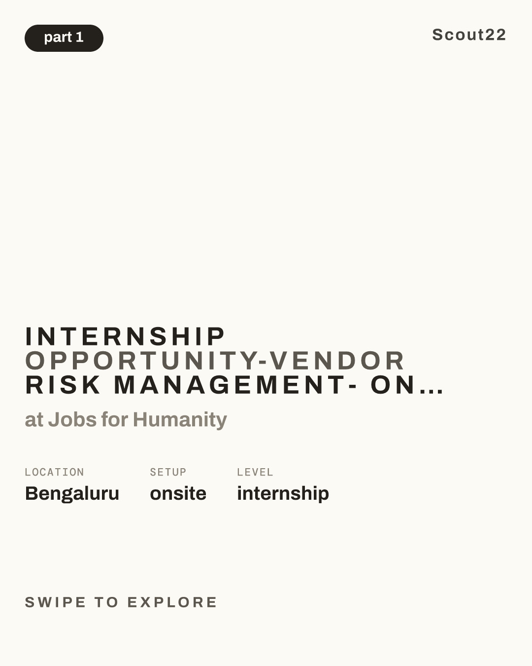 Internship Opportunity-Vendor Risk Management- Only Person with Disabled at Jobs for Humanity