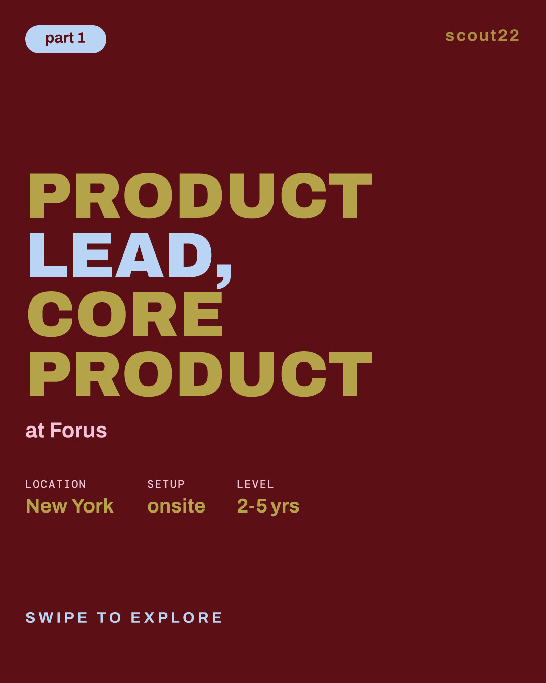 Product Lead, Core Product at Forus
