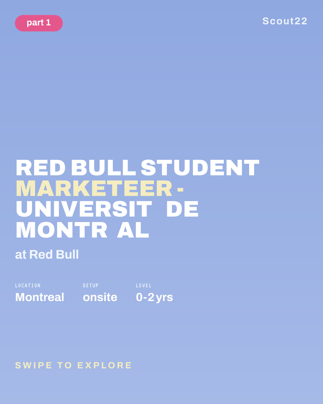 Red Bull Student Marketeer - Université de Montréal at Red Bull