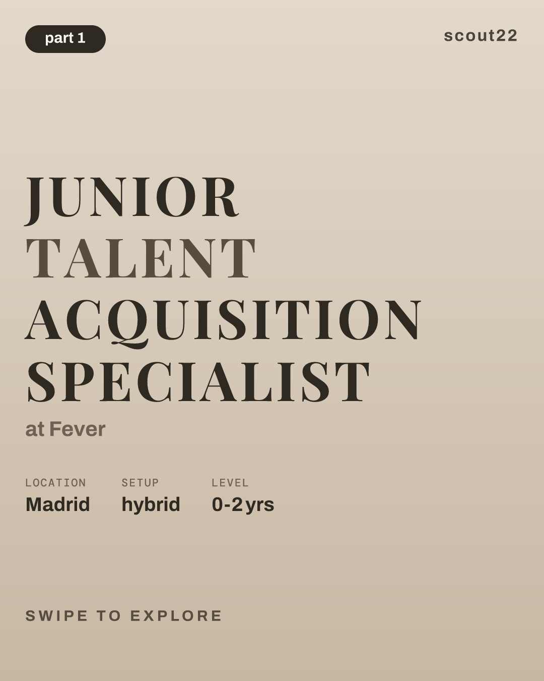 Junior Talent Acquisition Specialist at Fever