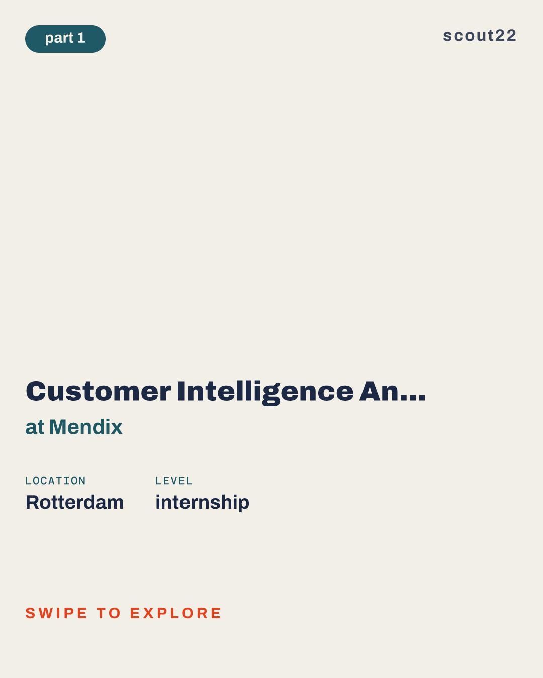 Customer Intelligence Analyst (Working Student) at Mendix