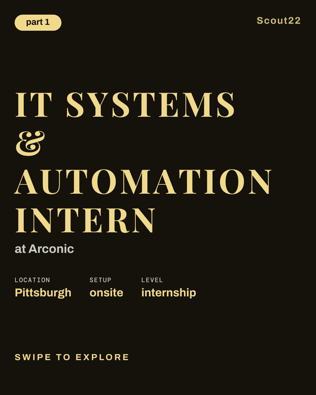 IT Systems & Automation Intern at Arconic