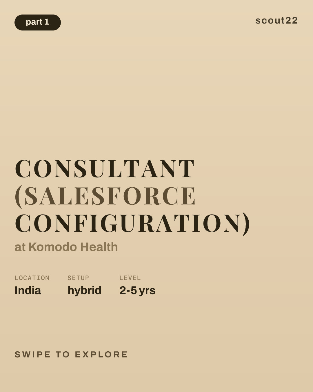Consultant (Salesforce Configuration) at Komodo Health