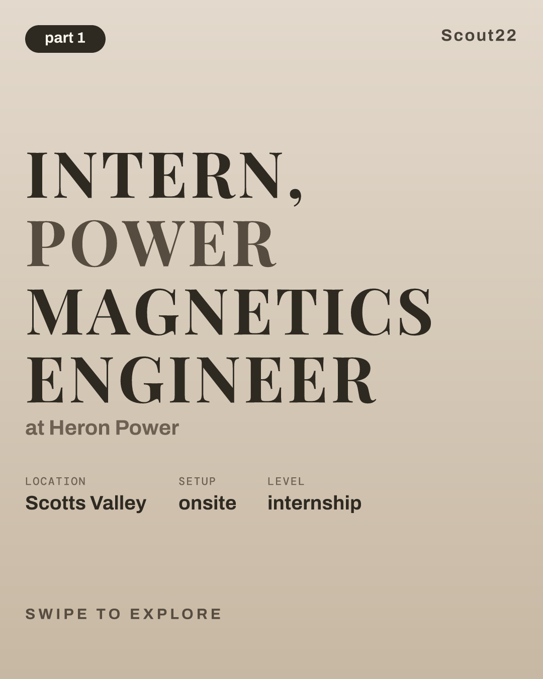 Intern, Power Magnetics Engineer at Heron Power