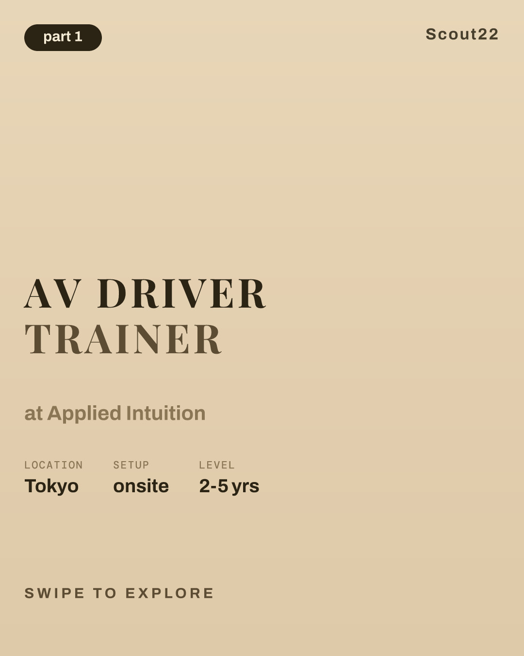 AV Driver Trainer（自動運転車両 ドライバートレーナー） at Applied Intuition