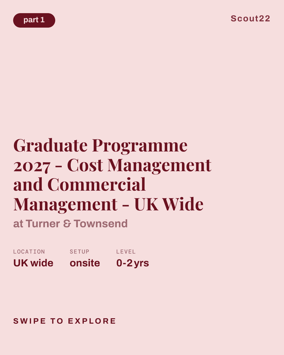 Graduate Programme 2027 - Cost Management and Commercial Management - UK Wide at Turner & Townsend