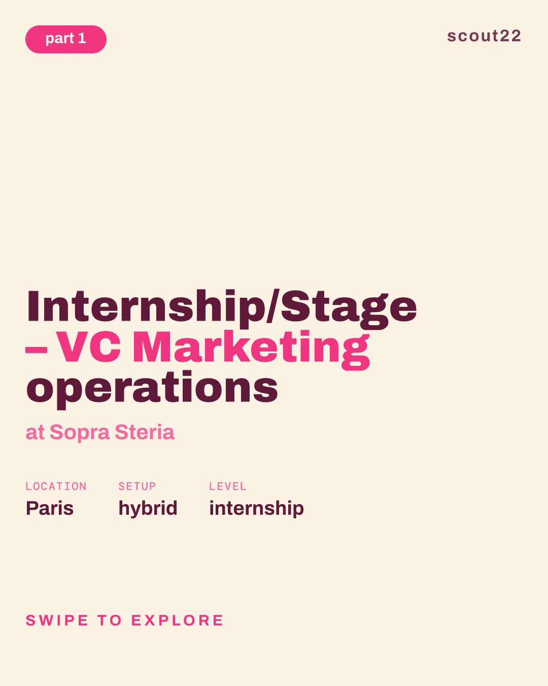 Internship/Stage – VC Marketing operations at Sopra Steria