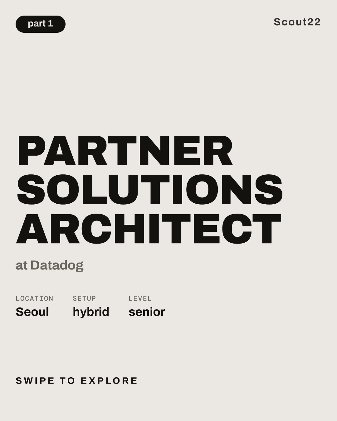 Partner Solutions Architect at Datadog