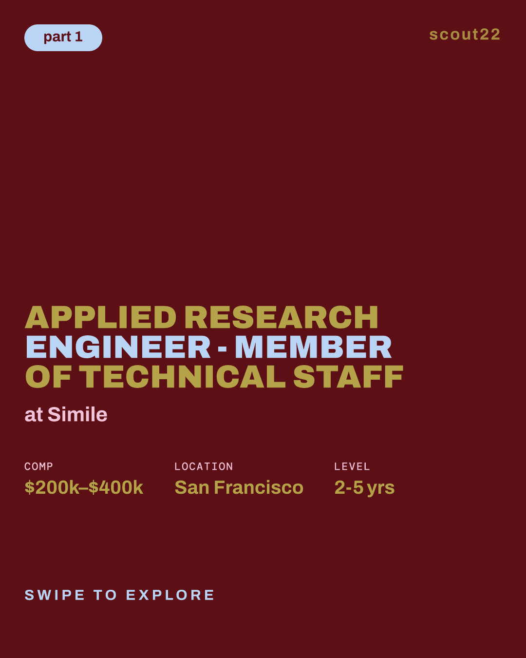 Applied Research Engineer - Member of Technical Staff at Simile