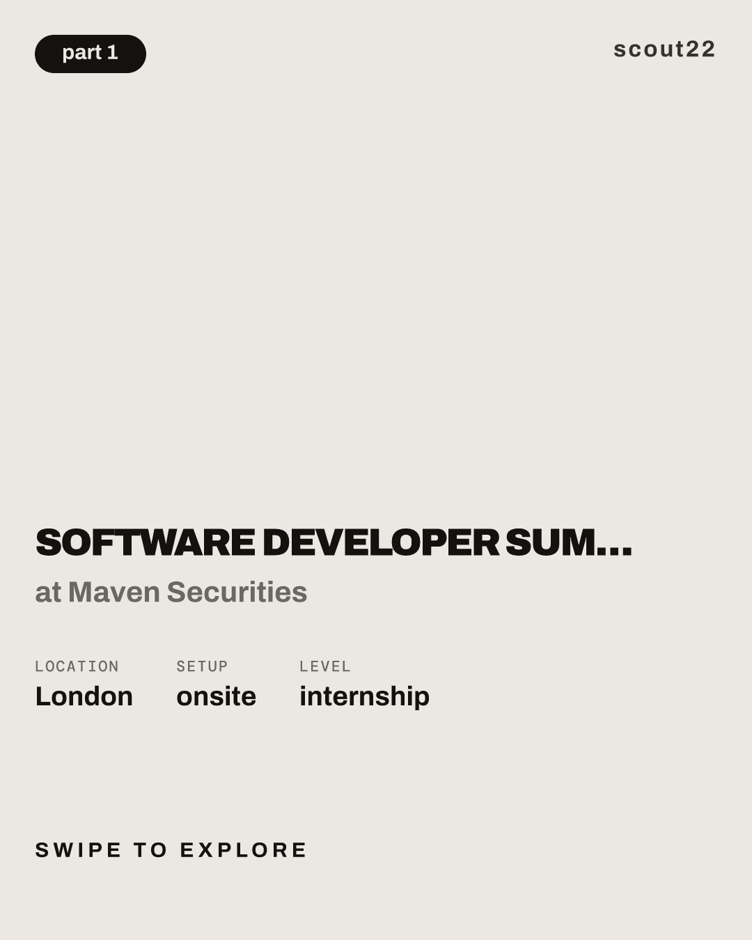 Software Developer Summer Internship London 2027 at Maven Securities