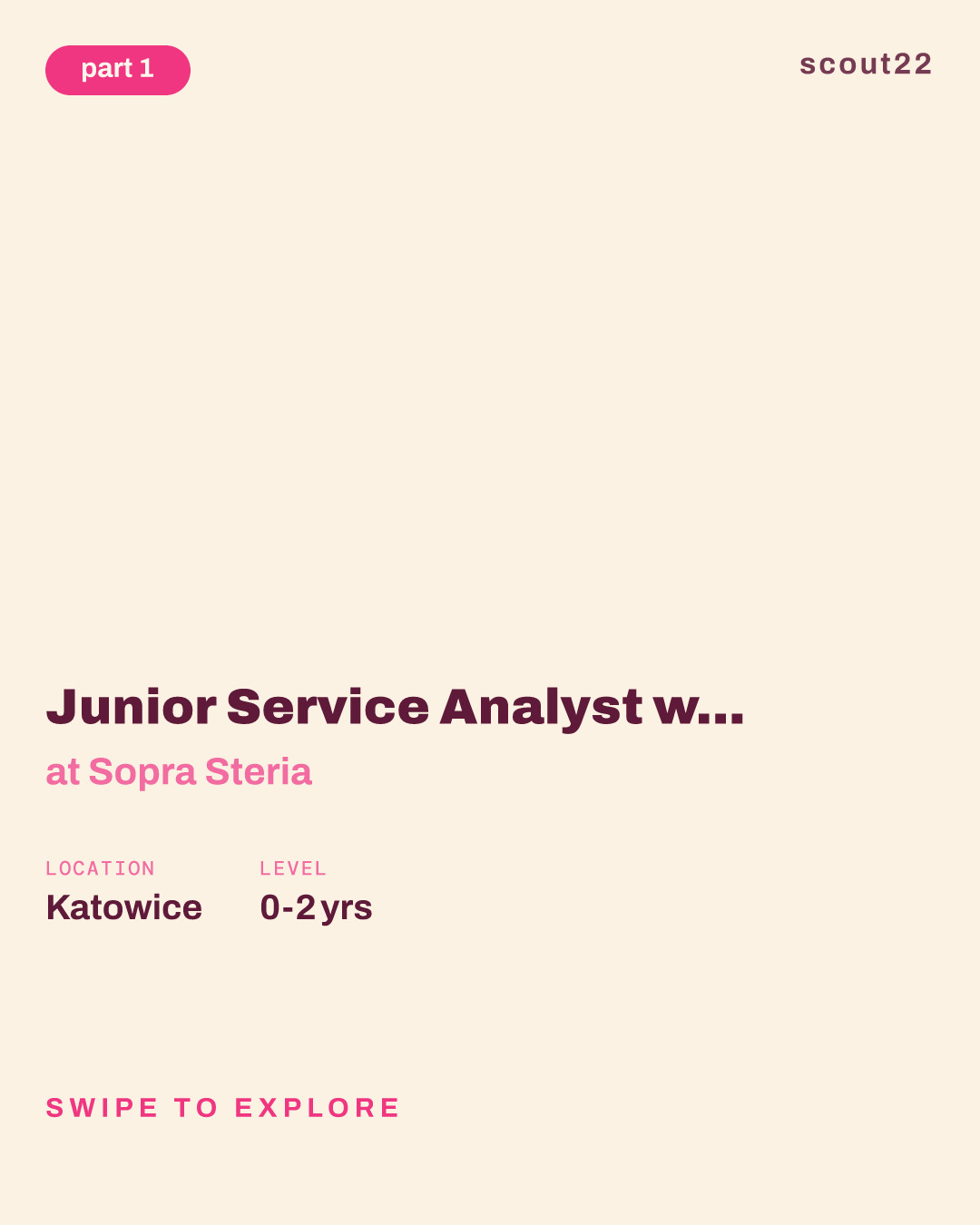 Junior Service Analyst with German (multilingual) at Sopra Steria
