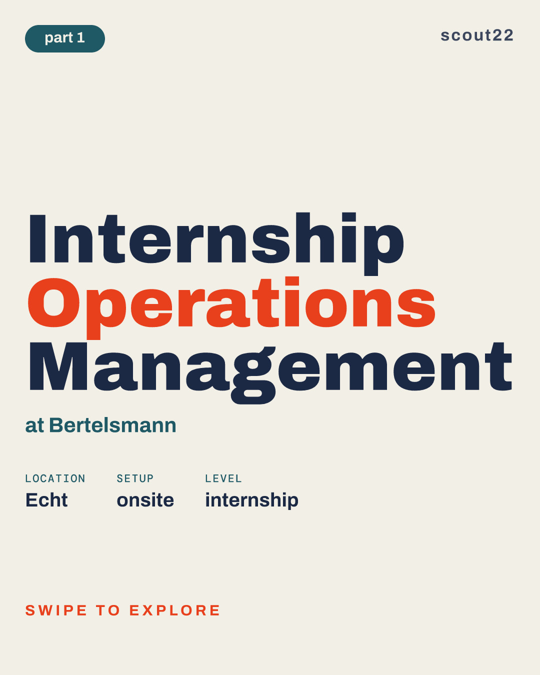 Internship Operations Management at Bertelsmann