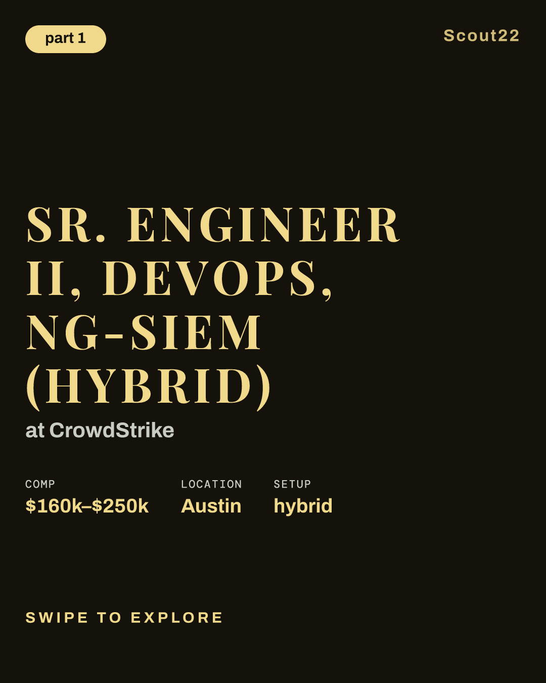 Sr. Engineer II, DevOps, NG-SIEM (Hybrid) at CrowdStrike