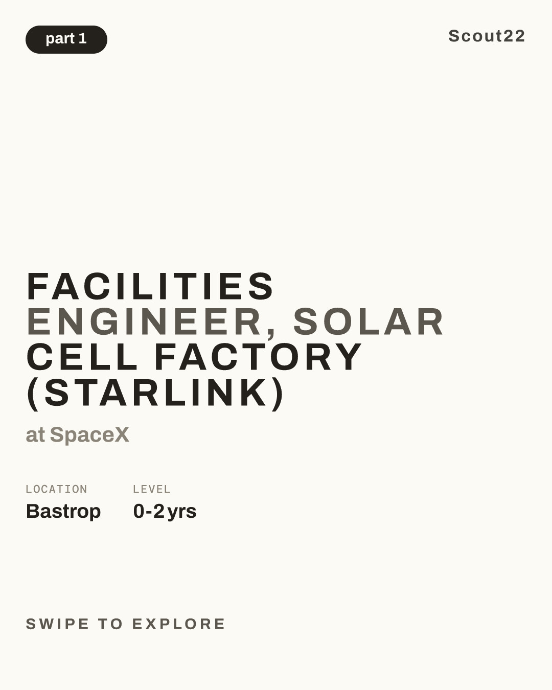 Facilities Engineer, Solar Cell Factory (Starlink) at SpaceX
