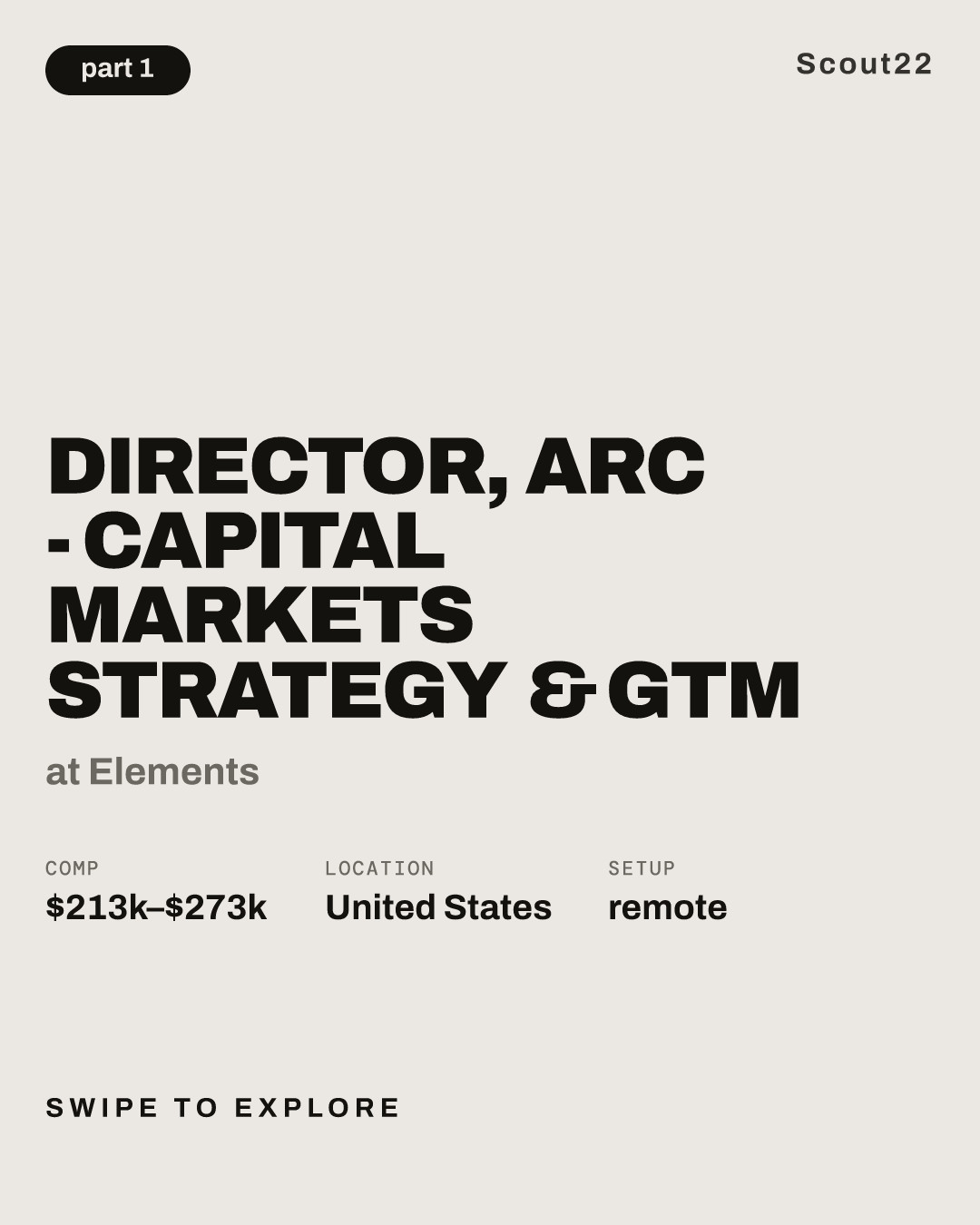 Director, Arc - Capital Markets Strategy & GTM at Elements