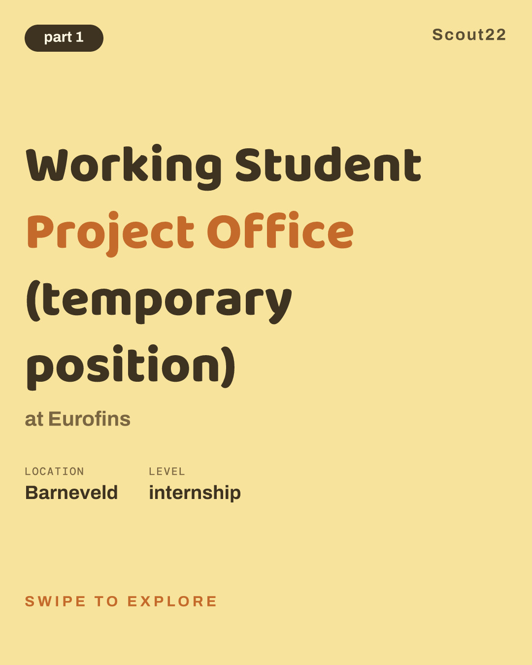 Working Student Project Office (temporary position) at Eurofins